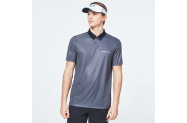 Image of Oakley Camo Back Evo Golf Short Sleeve Polo Shirt - Mens, Wrought Iron, Extra Large, FOA400647-25W-XL