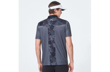 Image of Oakley Camo Back Evo Golf Short Sleeve Polo Shirt - Mens, Wrought Iron, Extra Large, FOA400647-25W-XL