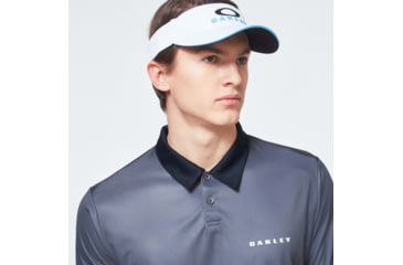 Image of Oakley Camo Back Evo Golf Short Sleeve Polo Shirt - Mens, Wrought Iron, Extra Large, FOA400647-25W-XL