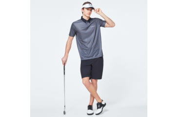 Image of Oakley Camo Back Evo Golf Short Sleeve Polo Shirt - Mens, Wrought Iron, Extra Large, FOA400647-25W-XL