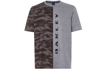 Image of Oakley Camou Half Vertical Ss - Mens, Athletic Heather Grey, Extra Large, 457336-24G-XL