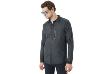 Image of Oakley Canyon Long Sleeve Shirt Jacket - Mens, Blackout, Medium 401856-02E-M