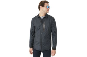 Image of Oakley Canyon Long Sleeve Shirt Jacket - Mens, Blackout, Medium 401856-02E-M