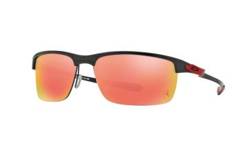 Image of Oakley CARBON BLADE OO9174 Single Vision Prescription Sunglasses OO9174-917406-66 - Lens Diameter 66 mm, Frame Color Polished/ Ferrari Red