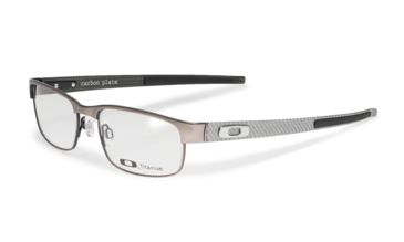 Image of Oakley Carbon Plate Single Vision Prescription Eyeglasses, Light Frame, OX5079-0255SV