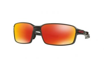 Image of Oakley CARBON PRIME OO6021 Sunglasses 602103-63 - Black/carbon Fiber Frame, Prizm Ruby Polarized Lenses