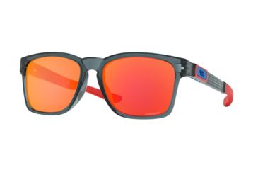 Image of Oakley Catalyst OO9272 Progressive Prescription Sunglasses, 55mm, Crystal Black, OO9272-927228-55-PRO