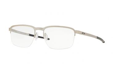 Image of Oakley CATHODE OX3233 Eyeglass Frames 323303-52 - Satin Chrome Frame, Clear Lenses