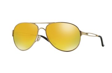 Image of Oakley CAVEAT OO4054 Single Vision Prescription Sunglasses OO4054-405418-60 - Lens Diameter 60 mm, Frame Color Polished Gold