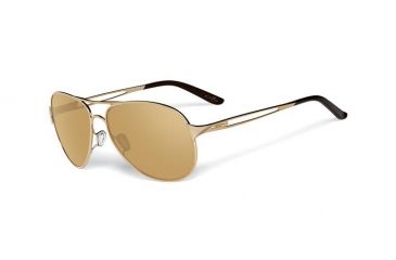 Image of Oakley Caveat Aviator Sunglasses, Polished Gold Frame, 24K Iridium Lens OO4054-18