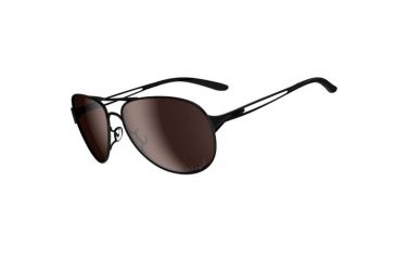 Image of Oakley Caveat Sunglasses, Polished Black Frame, OO Grey Lens, Polarized OO4054-03