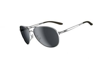 Image of Oakley Caveat Sunglasses, Polished Chrome Frame, Grey Lens OO4054-02