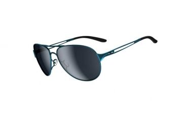 Image of Oakley Caveat Sunglasses, Turquoise Frame, Black Grey Gradient Lens OO4054-04