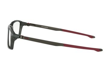 Image of Oakley CHAMBER OX8138 Eyeglass Frames 813803-53 - Polished Grey Smoke Frame, Clear Lenses