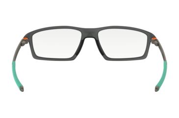 Image of Oakley CHAMBER OX8138 Eyeglass Frames 813804-55 - Satin Grey Smoke Frame, Clear Lenses