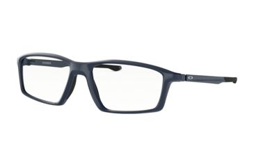 Image of Oakley CHAMBER OX8138 Eyeglass Frames 813805-53 - Universe Blue Frame, Clear Lenses