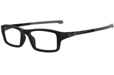 Image of Oakley Chamfer Mens Eyeglasses, Satin Black Frame, 53mm OX8039-0153