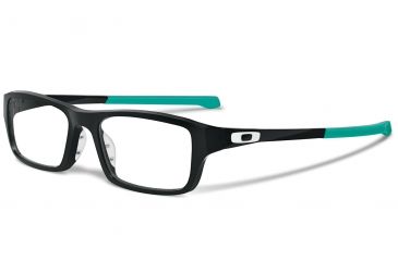 Image of Oakley Chamfer Mens Eyeglasses, Satin Black/Sea Foam Frame, 51mm OX8039-0951