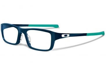 Image of Oakley Chamfer Mens Eyeglasses, Universe Blue/Sea Foam Frame, 53mm OX8039-1053
