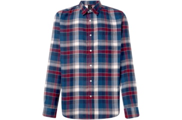 Image of Oakley Checked Woven Long Sleeve Shirt 3 - Mens, Blue-Burgundy-White Check, Large, FOA400538-9DC-L
