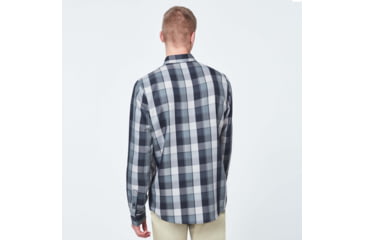 Image of Oakley Checked Woven Long Sleeve Shirt 5 - Mens, Grey Scale Check, Extra Large, FOA400537-9DF-XL