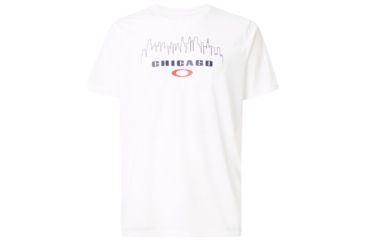 Image of Oakley Chicago Skyline - Mens, White, Medium, 457790-100-M