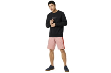 Image of Oakley Clean Logo Crew Fleece - Mens, Blackout, Medium, 472476-02E-M