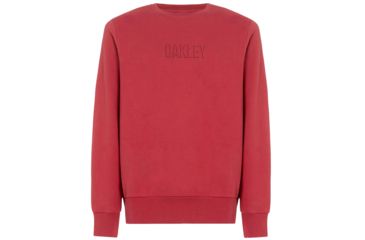 Image of Oakley Clean Logo Crew Fleece - Mens, Sundried Tomato, Small, 472476-4ST-S