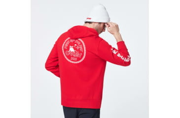 Image of Oakley CNY Hoodie OTH - Mens, Red Line, Extra Large, FOA401437-465-XL