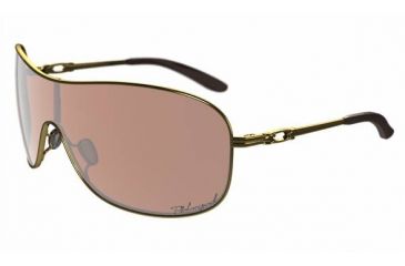 Image of Oakley Collected Sunglasses, Bronze Polarized Lens, Polished Gold Frame OO4078-05