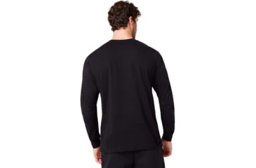 Image of Oakley College Long Sleeve Tee - Men's, Blackout, Extra Small, 457970-02E-XS