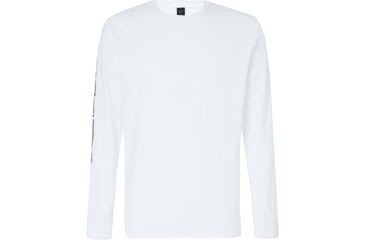Image of Oakley College Long Sleeve Tee - Men's, White, Medium, FOA400609-100-M