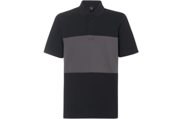 Image of Oakley Color Block Polo Short Sleeve - Mens, Blackout, Extra Large, 434322-02E-XL