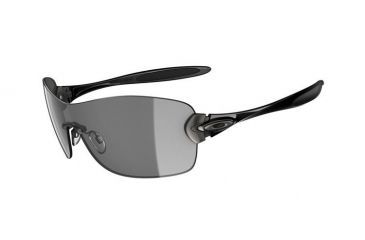 Image of Oakley Compulsive Squared Sunglasses - Polished Black frame w/ Grey Lenses 05-358