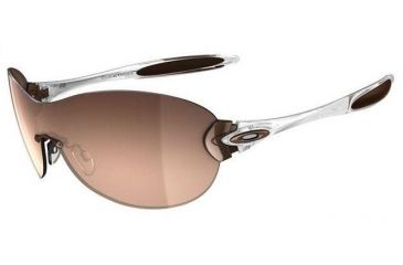 Image of Oakley Compulsive Clear Frame w/ VR50 Brown Gradient Lenses Sunglasses 05-351