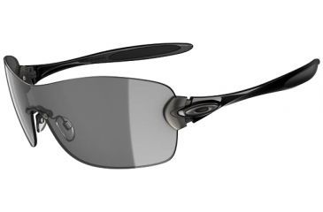 Image of Oakley Compulsive Squared Sunglasses - Polished Black frame w/ Grey Lenses 05-358