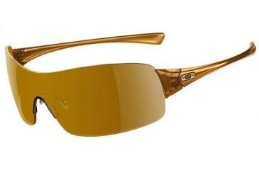 Image of Oakley Conduct Squared Polished Amber Frame w/ Dark Bronze Lenses Sunglasses OO9121-03