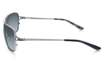 Image of Oakley Conquest Sunglasses Polished Chrome/Blue Moss Frame, Grey Gradient Polarized Lens-OO4101-06
