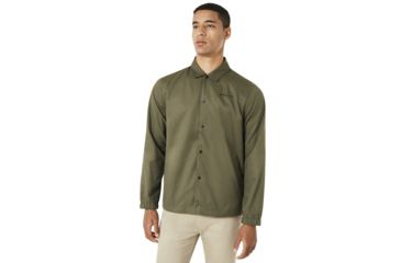 Image of Oakley Cotton Icon Coach Jacket - Mens, Forged Iron, Large 412565-24J-L