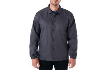 Image of Oakley Cotton Icon Coach Jacket - Mens, Forged Iron, Medium, 412565-24J-M