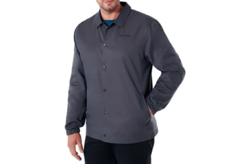 Image of Oakley Cotton Icon Coach Jacket - Mens, Forged Iron, Medium, 412565-24J-M