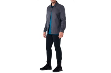 Image of Oakley Cotton Icon Coach Jacket - Mens, Forged Iron, Medium, 412565-24J-M