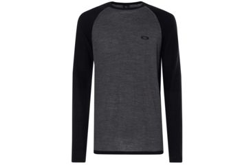 Image of Oakley Crew Neck Engineered Knit - Mens, Athletic Heather Grey, 2XL, 434242-24G-XXL