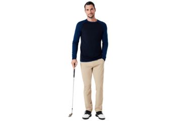 Image of Oakley Crew Neck Engineered Knit - Mens, Fathom, 2XL, 434242-6AC-XXL