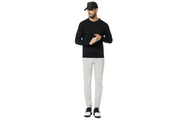 Image of Oakley Crew Neck Knit - Mens, Blackout, Large 434240-02E-L