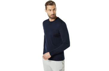 Image of Oakley Crew Neck Knit - Mens, Fathom, S, 434240-6AC-S