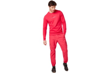 Image of Oakley Crew Neck Logo Stretch Sweater - Mens, Virtual Pink, Large, 472555-89D-L