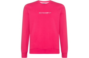 Image of Oakley Crew Neck Logo Stretch Sweater - Mens, Virtual Pink, Large, 472555-89D-L