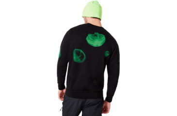 Image of Oakley Crew Neck Medusa Sweater - Mens, Laser Green, Small, 461780-73E-S