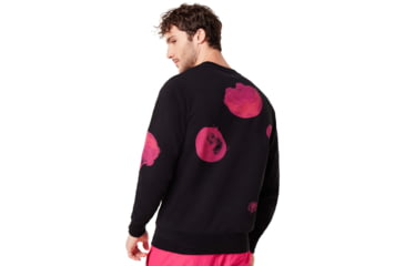 Image of Oakley Crew Neck Medusa Sweater - Mens, Virtual Pink, Medium, 461780-89D-M